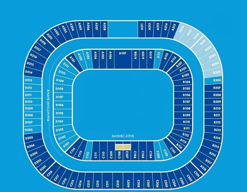 Схема стадиона самара арена по секторам